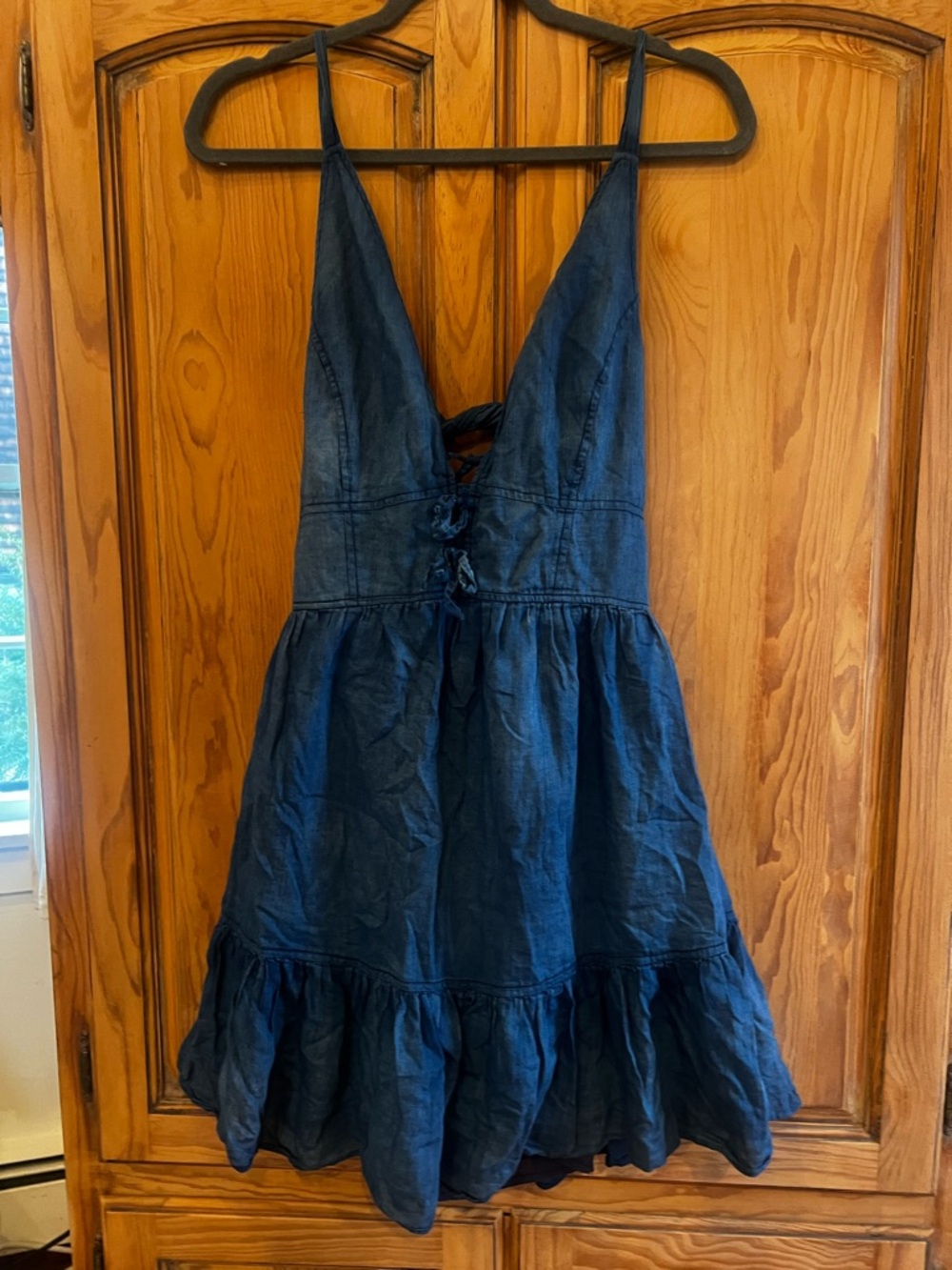 La Vie Rebecca Taylor Deep Navy V-Neck Tiered Sundress